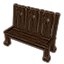 Бретонская скамья со спинкой (с выемкой) icon