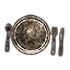 Gewöhnlicher Teller, Besteck Icon icon