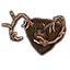 Plaque, Bordered Deer Antlers Icon icon