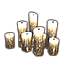 Conjunto de velas, ritual icon