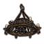 Lámpara de araña bretona, hierro forjado icon