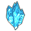 Grappe de cristaux bleue icon