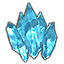 Blaue Kristallansamlung, groß icon