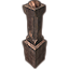 Colovian Banister Post, Wooden Icon