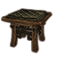 Tabouret elfe noir, angle icon