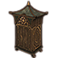 Dunkelelfische Garderobe, auskragend Icon icon