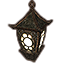 Dunkelelfische Laterne, aschgrau Icon icon