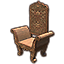 Fauteuil d'Elsweyr élégant en bois Icon icon
