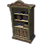 Bücherschrank aus Elsweyr, elegant aus Holz und gefüllt icon
