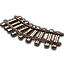 Minecart Track, Curved Shallow icon