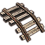 Minecart Track, Sloped Down icon