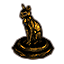 Ra Gada Funerary Statue, Gilded Cat Icon icon