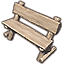 Солитьюдская скамья со спинкой (прочная) icon