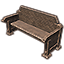 Солитьюдская скамья со спинкой (украшенная длинная) icon