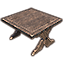 Tisch aus Einsamkeit, verziert und quadratisch icon