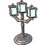 Vampirische Lampe, dreifach mit azurfarbenem Licht icon