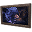 Gemälde „Tiefen der Dunkelheit“, Messing Icon icon