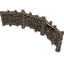 Solitude Fence, Stick Curved Icon icon