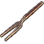 Gezeitengeborenen-Serviergabel, hölzern Icon icon
