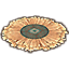 Dessous de table Enfant-des-Marées, rond géométrique Icon icon