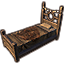 Druidisches Bett, einzeln aus Holz icon