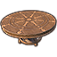 High Isle Tea Table, Round Wheel icon