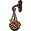Pflanzgefäß aus Nekrom, hängend und rund Icon icon