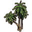 Arbre, grappe de palmiers hauts icon