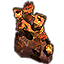 Geweihkoralle, glühend, breit und rot Icon icon