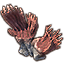 Formación de coral de alga roja, manos saludando Icon icon