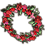 Hearts Week Wreath, Floral Icon icon