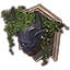 Furniture icon for Cabeza de trol disecada, adornada con hiedra