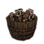 Pilz-Pflanzgefäß. halbes Fass Icon icon