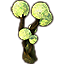 Árbol de Apocrypha, con ramas, verde, espora icon