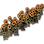 Flowers, Sunflower Row Icon icon