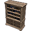 Worm Cult Bookcase, Wooden Filled Icon icon