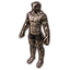 Gray Lizard with Armbands Icon icon