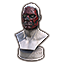 Masque de mort rouge et noir Icon icon