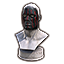Vertical Red Strokes on Black Icon icon
