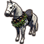 Palomino gris pommelé à guirlande d'hiver Icon icon