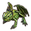 Rana dragón viridiscente Icon icon