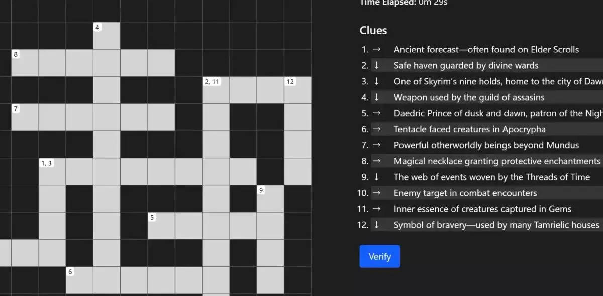 Test Your ESO Knowledge with the New Crossword Puzzle!
