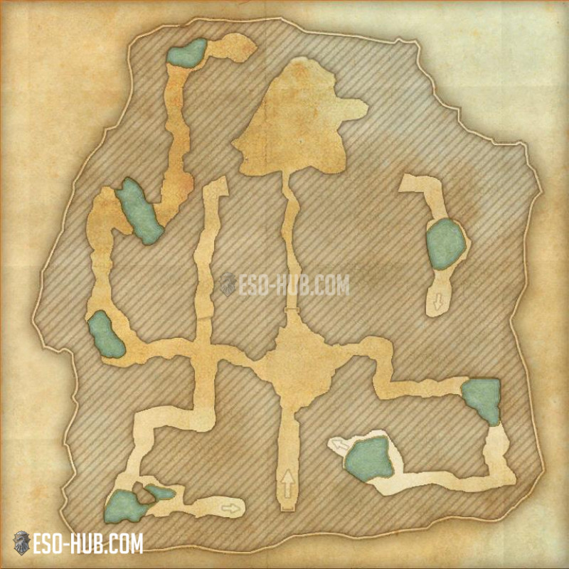 Cicatrice Caverns map