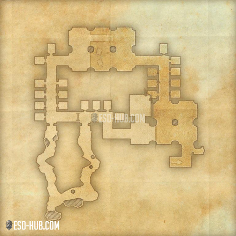 White Rose Prison Dungeon map