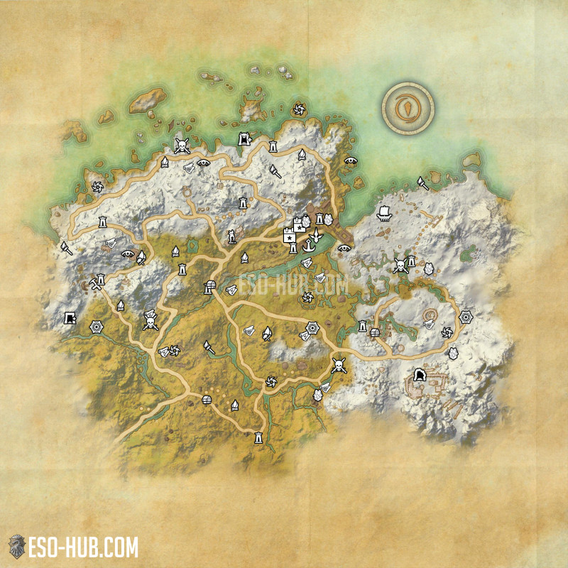 Western Skyrim map
