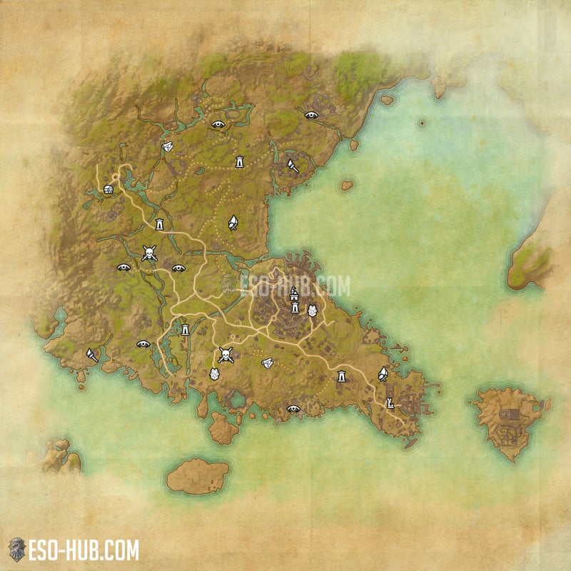Southern Elsweyr map
