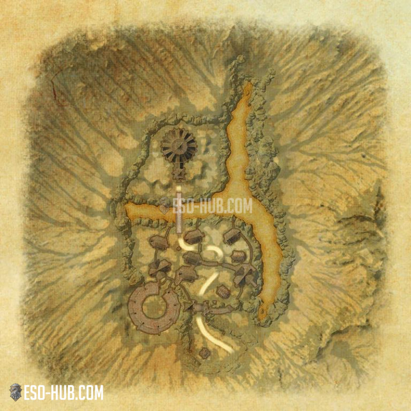santuario del Ojo Dorado map