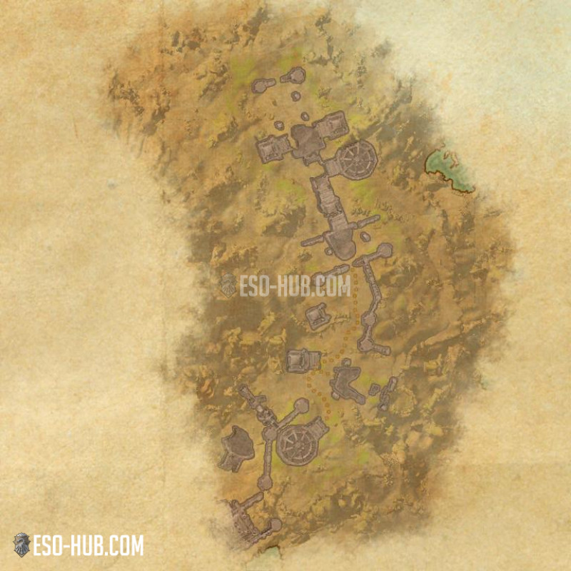 Cresta Calcinada map