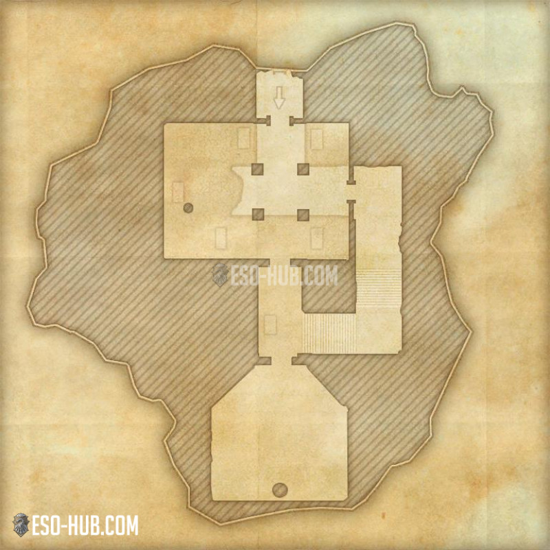 catacumbas del Templo Rojo map