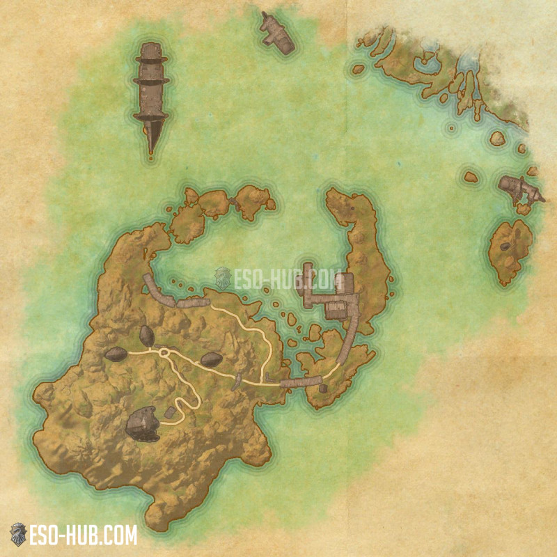 île de la Phalène embrasée map